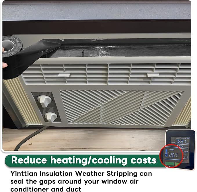 Window Sealing Tape, Window AC Sealing Around Vents, Insulation, 3 Inch Wide | - Image 4