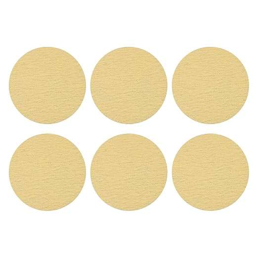 HARFINGTON 10 Pcs 5 Inch Sanding Discs 120 Grit Yellow Aluminum Oxide | Hook by HARFINGTON