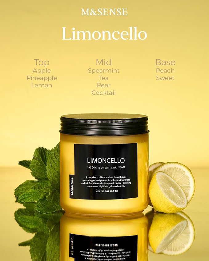 M&SENSE Limocello Scented Candle - Image 2