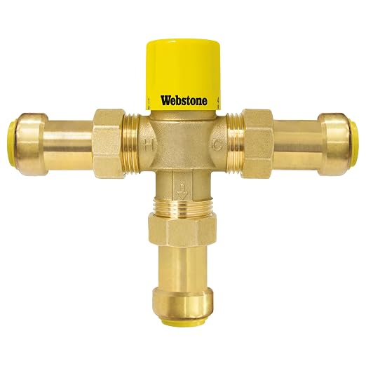 1/2 Inch, LF Brass Thermostatic Mixing Valve, by WebstoneabrandofNIBCO