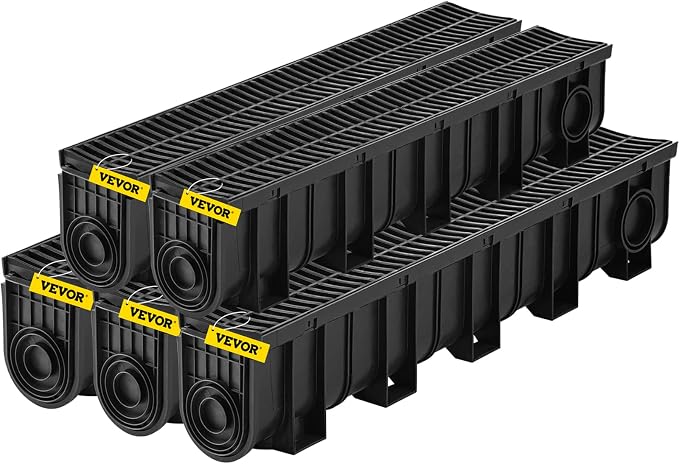 VEVOR Trench Drain System 5 Pack, Channel Drain - Image 10