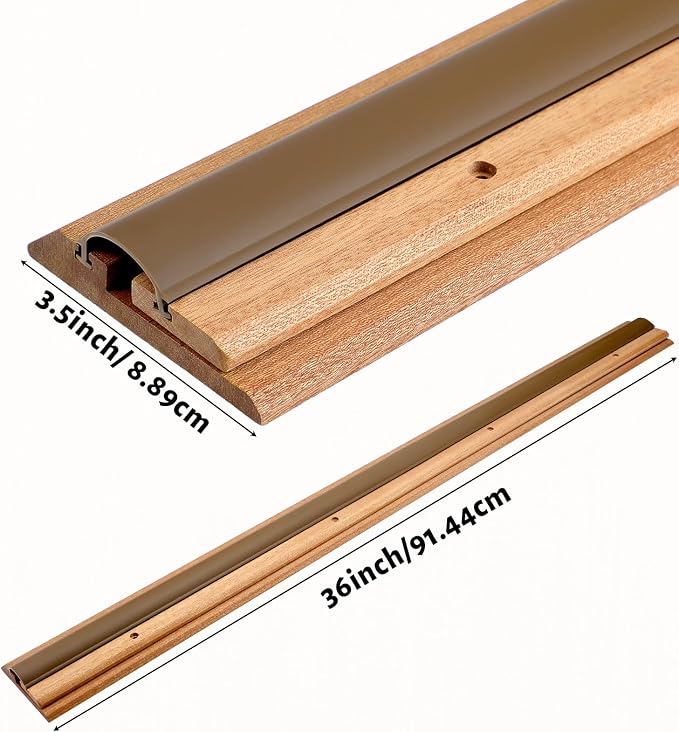 Weysat 36" Adjustable Oak Threshold - Image 2