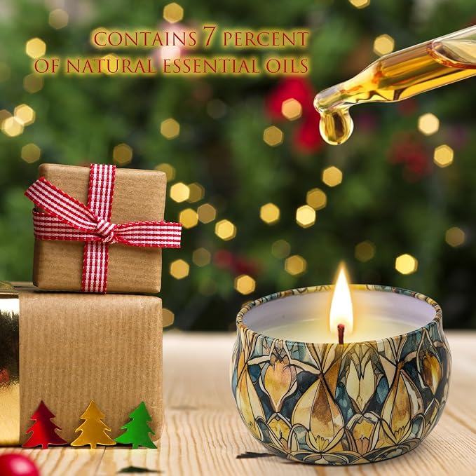 12 Pack Christmas Scented Candles Gifts Set - Image 5