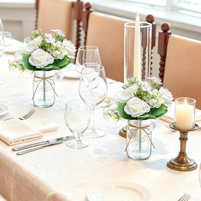 10 Sets Mason Jars Flower Table Centerpiece - Image 4