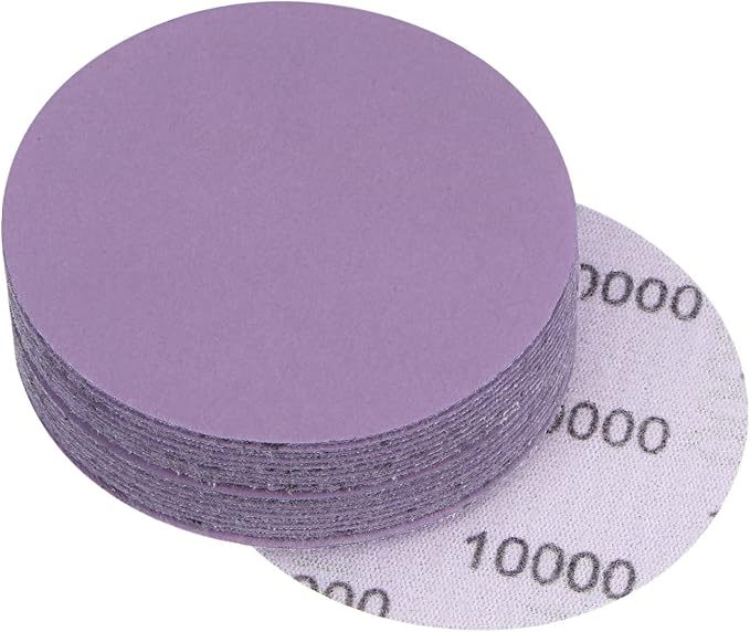uxcell 20Pcs 3-Inch Purple Sanding Discs 10000 Grits Hook and Loop Professional by uxcell