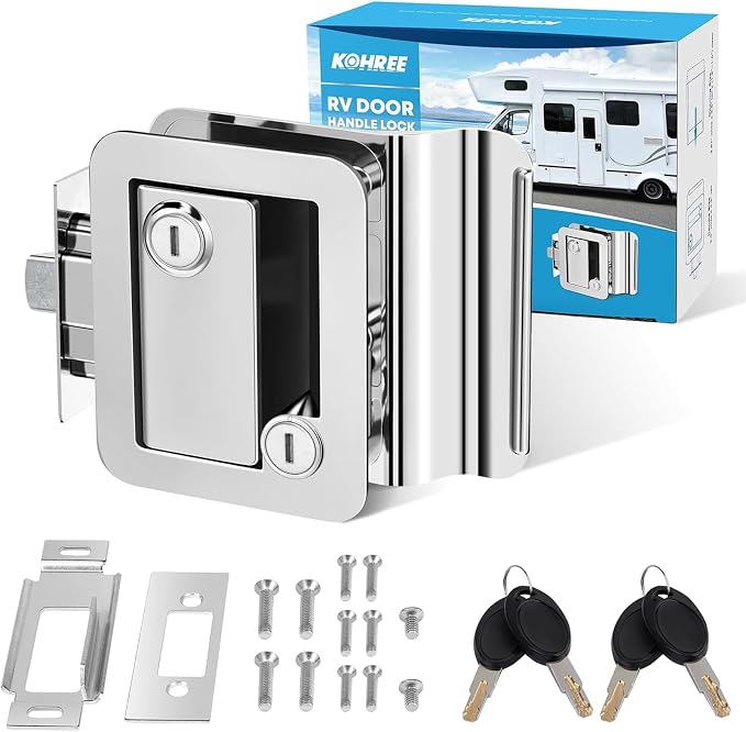 Kohree RV Trailer Camper Door Lock, RV Door Locks Replacement by BuyNowKohreeRVAccessory