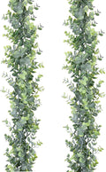 Faux Eucalyptus Garland Plant, 2 Pack Artificial Vines Hanging Eucalyptus by DearHouse