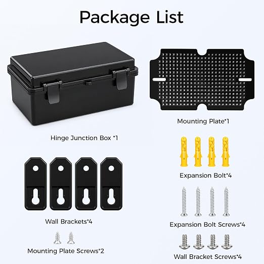 Junction Box IP67 Waterproof Electrical Box Outdoor ABS Plastic Hinged Shell - Image 8