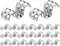 MECCANIXITY 52pcs Conduit Clamp 13/16 Inch 20mm, 2 Hole Stainless Steel Pipe by MECCANIXITY