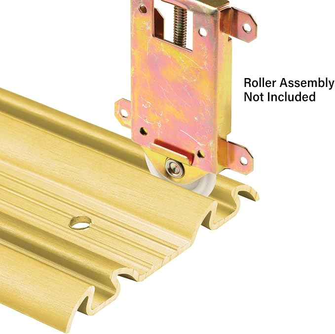 Prime-Line N 6880 By-Pass Mirror Door Bottom Track, 60 in., Roll-Formed Steel - Image 3