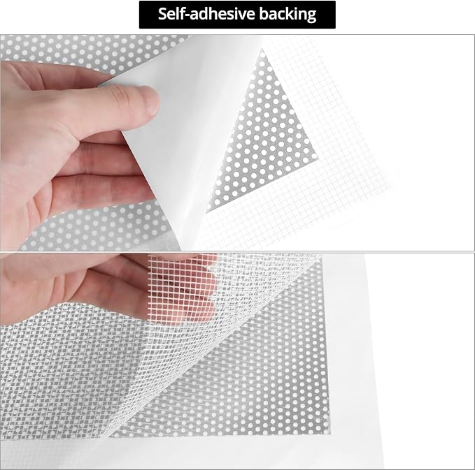 QWORK 6pcs Drywall Repair Patch Kit, Fiberglass Mesh Patches - Image 3