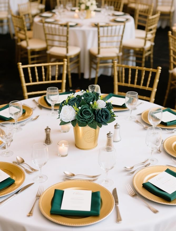 BLOSMON Green Flowers Centerpieces - Image 3