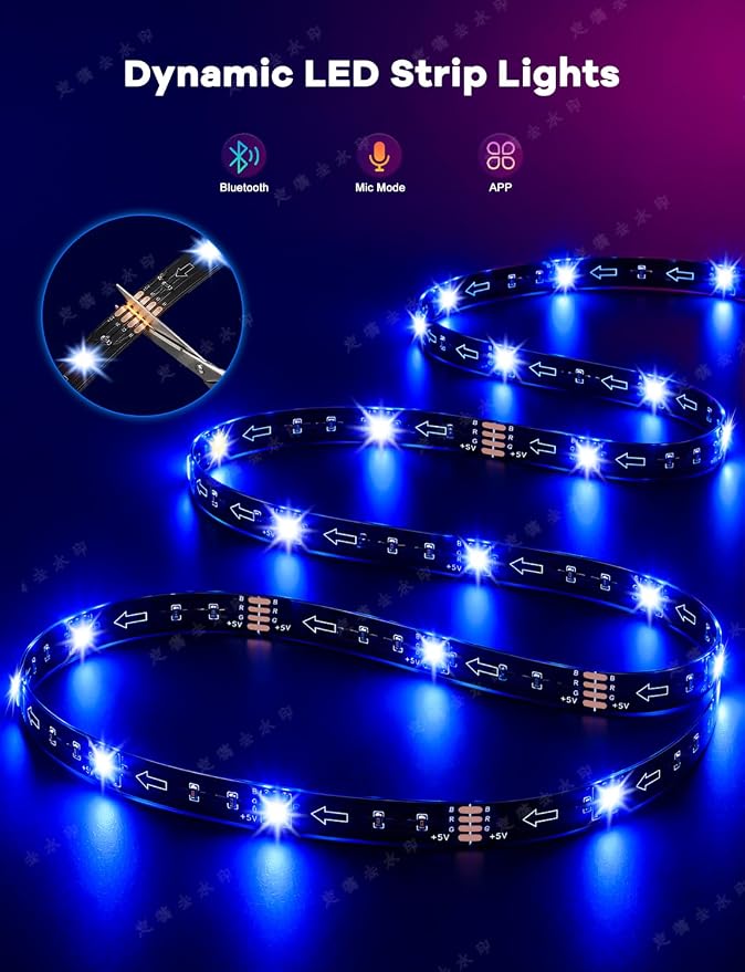 MATICOD LED Lights for TV, 13.1ft TV Lights for 45-60in, Music Sync Color - Image 5