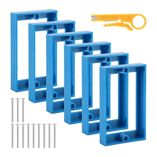 6pcs 3/4" Single Gang Outlet Box Extenders - Image 8