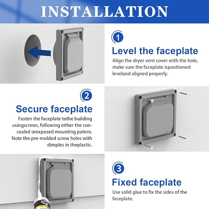 Dryer Vent Cover Outside 4 inch, Magnetic Door Design, Durable Airflow Vent - Image 5