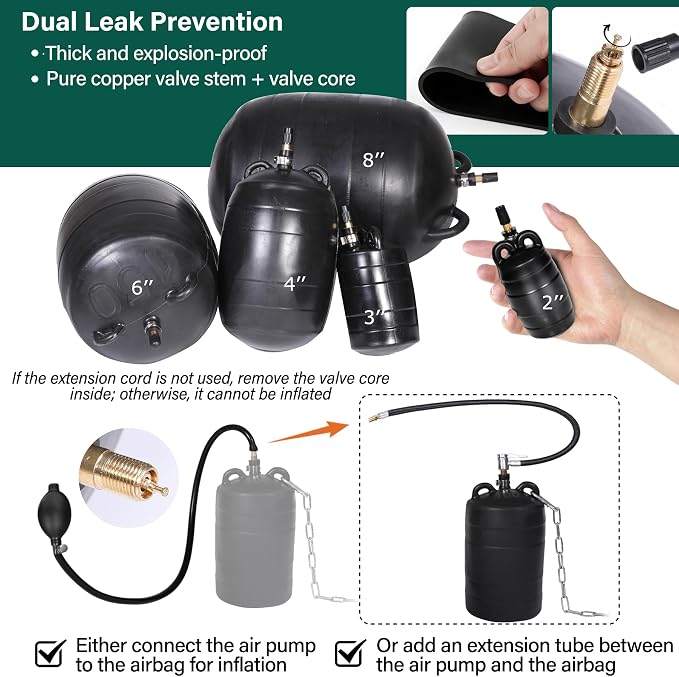 2 Inch Inflatable Pipe Plug Balloon Kit - Image 7