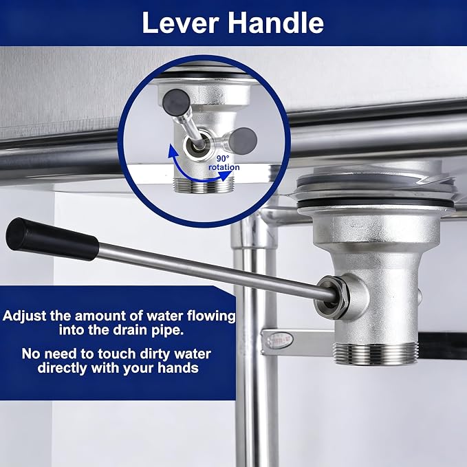 3-1/2 Inch Commercial Sink Drain - Image 4