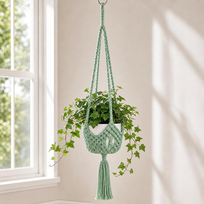 Shappy 1 Pack Boho Macrame Plant Hanger by Shappy