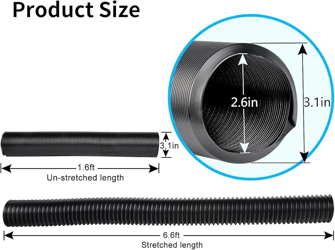 Prestantious 6.6ft Extra Extension Flexible Pipe - Image 2