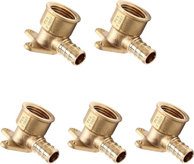 Pex Fitting 1/2 Inch x 1/2 Inch Female NPT Drop-Ear Elbow Brass, | PEX Brass by EFIELDPEXTUBING