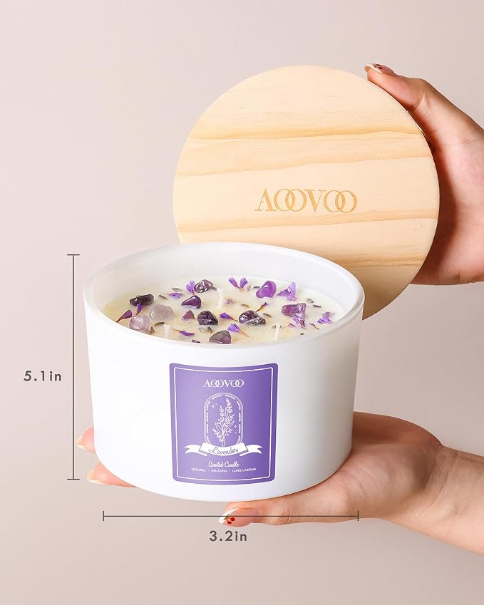 AOOVOO Lavender Scented Candles - Image 5