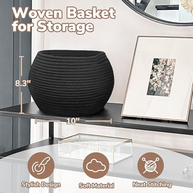 Goodpick Round Woven Rope Storage Basket - Image 5