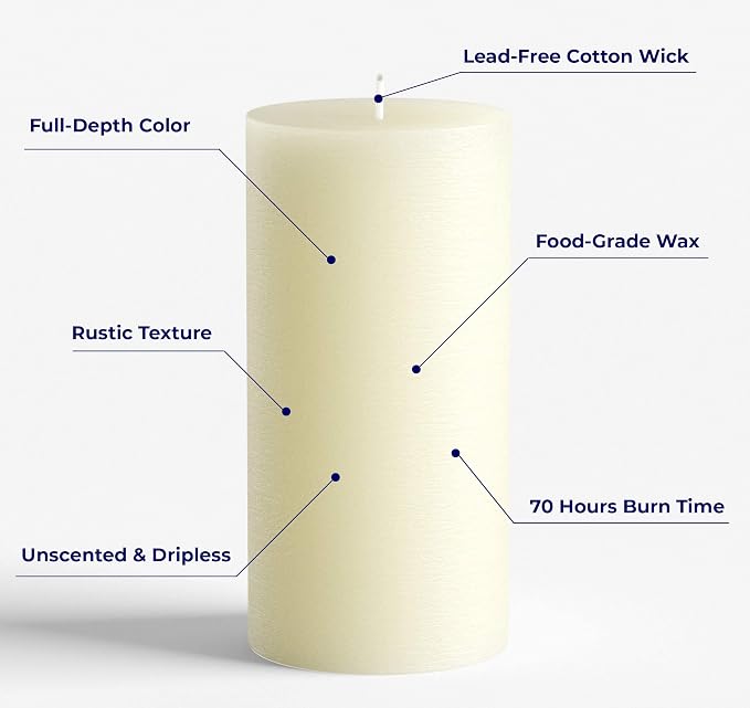 Melt Candle Pillar Candles, 3 Pack - Image 2