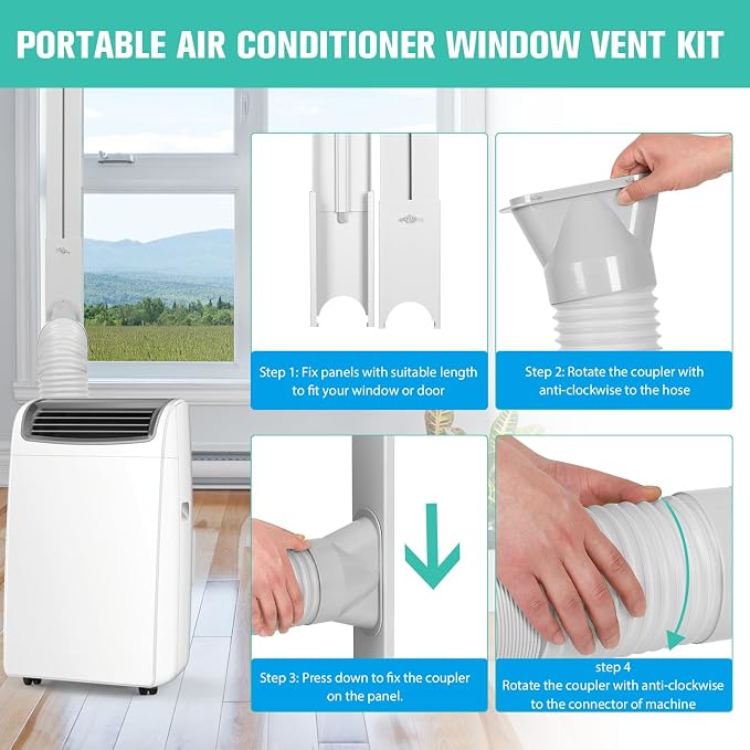 Portable Air Conditioner Window Vent Kit - Image 4