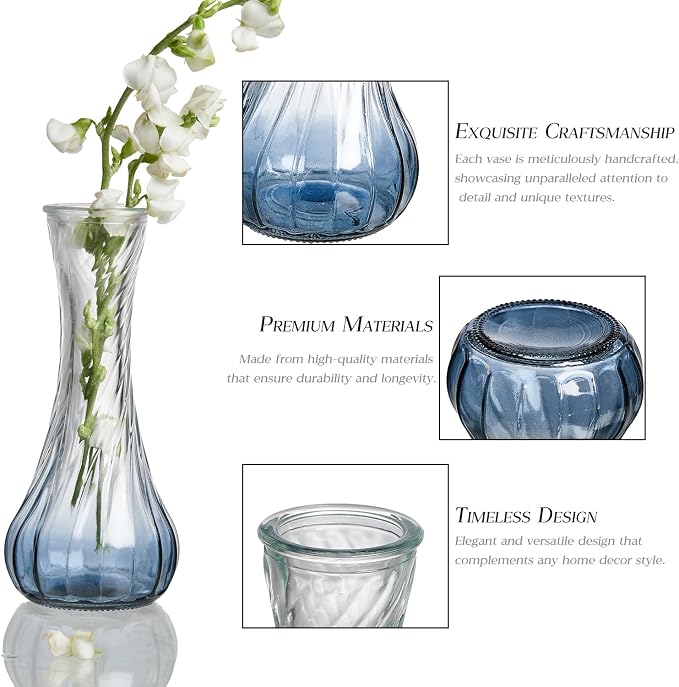 Glass Bud Vase Set of 30 - Image 6