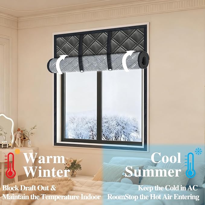 43"x59" Window Insulation Kit for Winter, 3Layer Thermal Window Insulation - Image 2