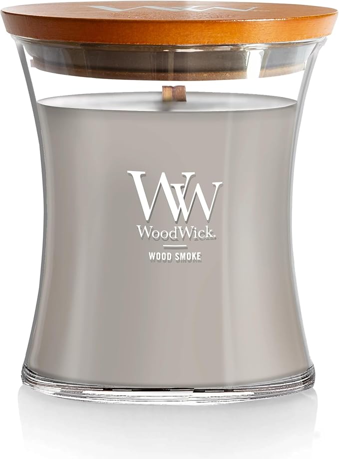 WoodWick Wood Smoke Hourglass Candle 9.7 oz. Medium Fall Candle by Unknown