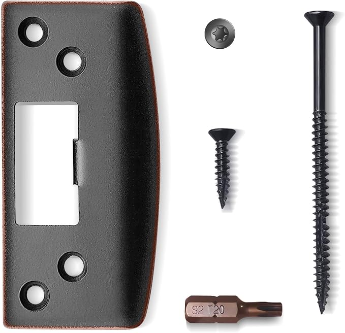 Oversized Door Strike Plate, Extra Large Striker Plate, Heavy Duty | Oil Rubbed by MOSECYOU
