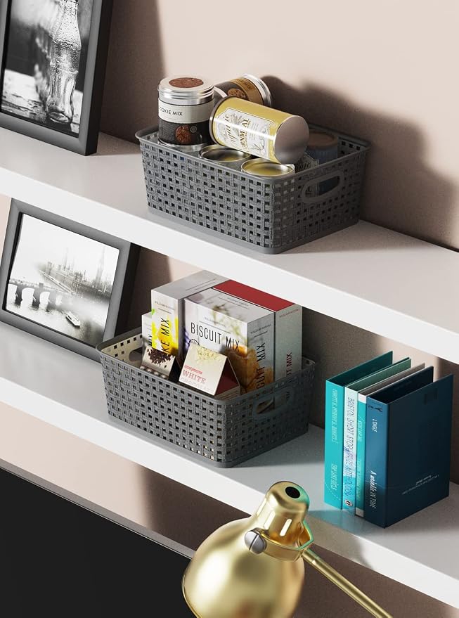 WYT Weave Storage Organizer Baskets, 10.1" x 7.55" x 4.1" - Image 5