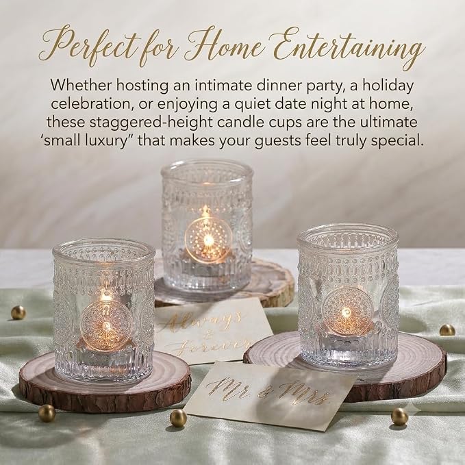30 Pcs Clear Votive Candle Holders - Image 2