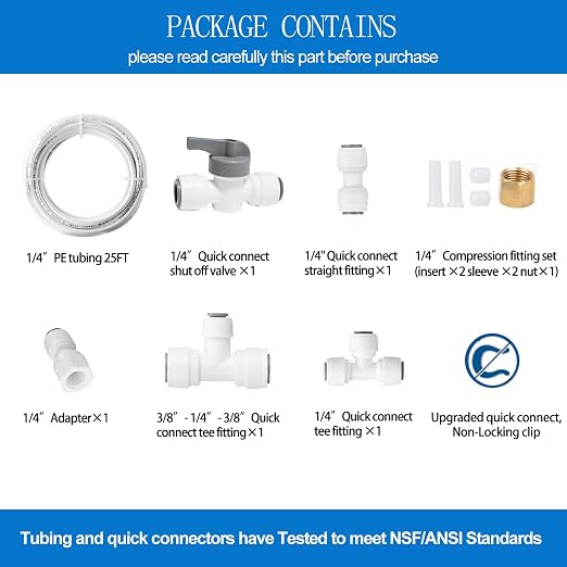 Ice Maker Water Line Kit - 25FT Water Line&Quick Fittings - Image 6