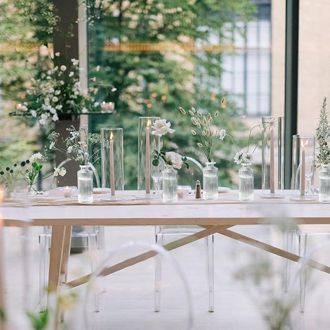 Set of 20 Glass Bud Vases Small Mini Flower Vases - Image 5