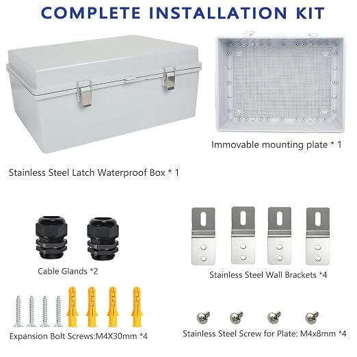 Electrical Junction Box, IP67 Waterproof Outdoor Box ABS Plastic Enclosure - Image 7
