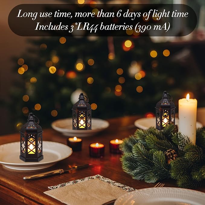 LLQ Mini Lantern with Flickering LED Candle - Image 7