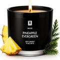 Lulu Candles | Pineapple Evergreen | Luxury Scented Soy Jar Candle | Hand by LULUCANDLES