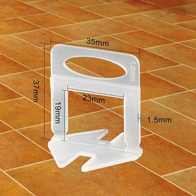Tile Leveling System Clips 1/16" Tile Leveler Clips 1/16 tile spacer 1.5mm tile - Image 2