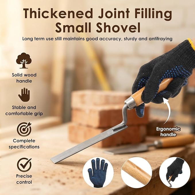 5Pcs Masonry Grout Trowel Set 6-15mm - Image 3