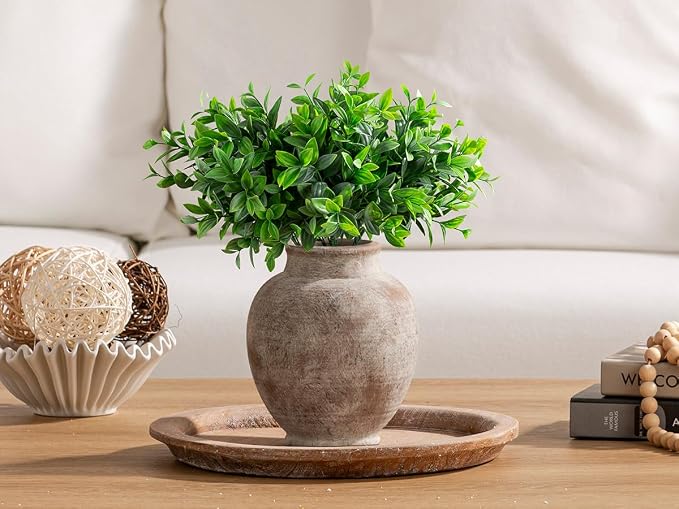 Ceramic Flower Vases Home Decor, Rustic Farmhouse Decorative Vase Pottery - Image 7