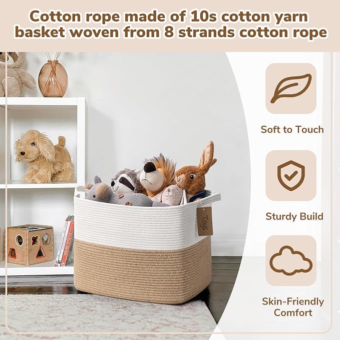 Goodpick 50L Large Woven Rope Storage Basket - Image 4