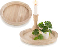 Hanobe Unfinished Round Wooden Craft Trays by Hanobe