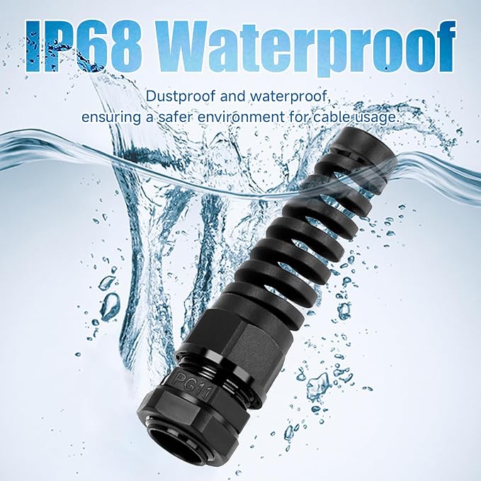 Cable Glands PG11 Nylon Cable Gland Waterproof joints - Image 3