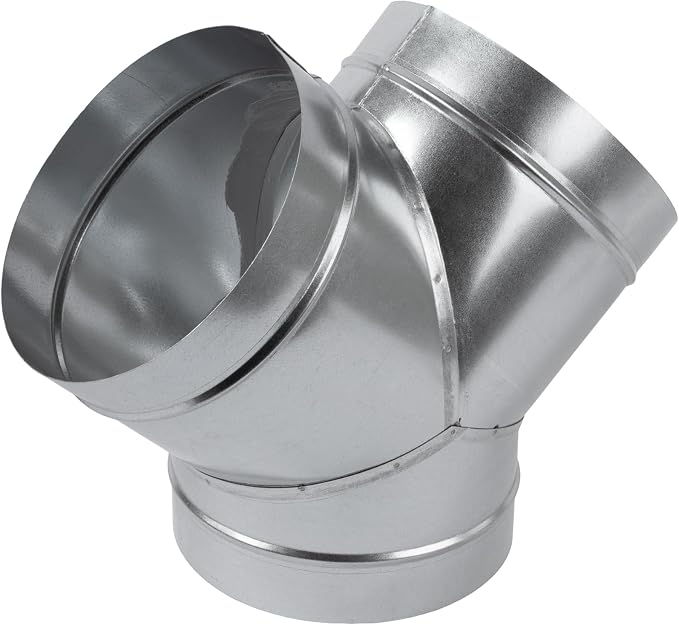 45° Degree Ø8 x 8 x 8 Inch Y Shape Duct Splitter by HVACOV