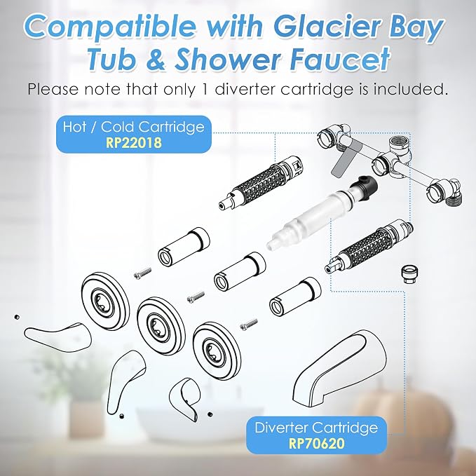 Diverter Shower Cartridge Compatible - Image 3