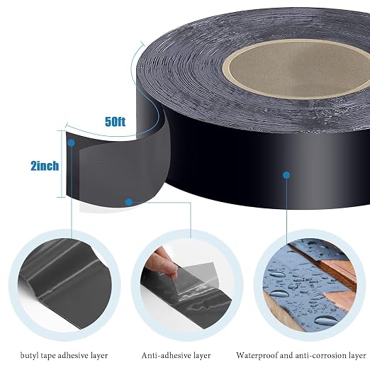 Joist Tape for Decking 2''×50', 10 Pack Weather-Resistant Deck Joist Tape - Image 2