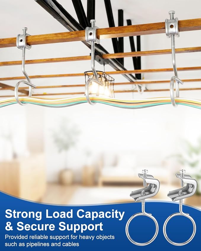 50Pack 1/4" x 20 Beam Clamp, 2 Inch Small C Clamps - Image 5