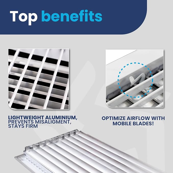 12" x 8" Duct Hole Adjustable Vent Cover - Image 9